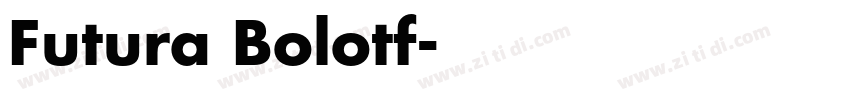 Futura Bolotf字体转换